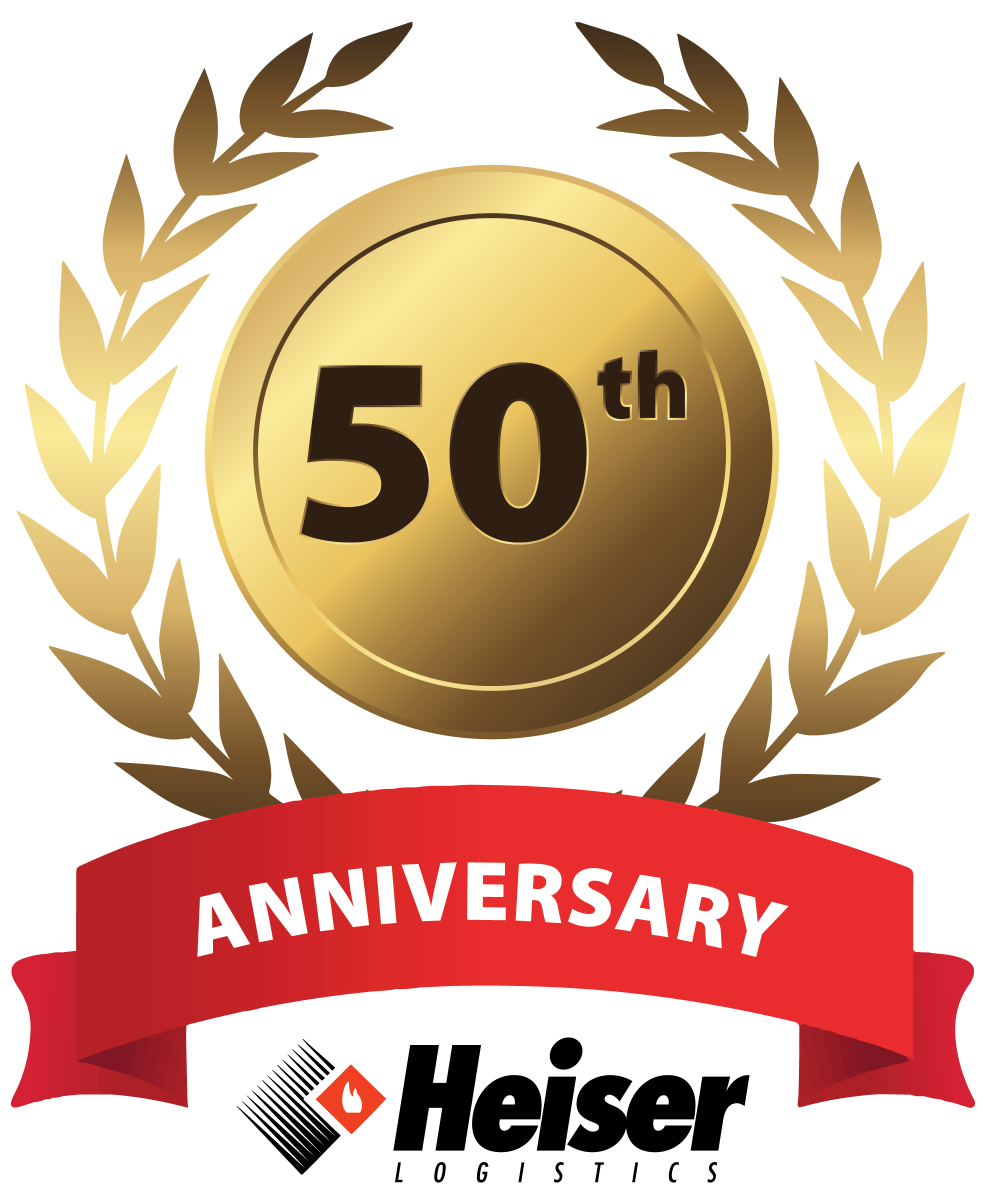 Heiser 50th Anniversary Logo
